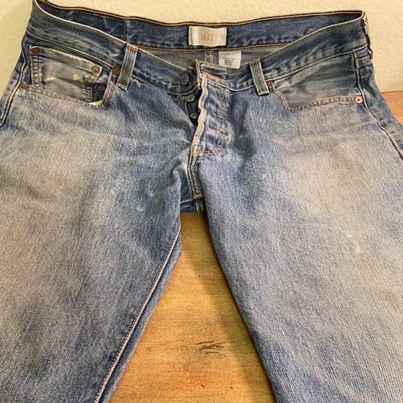 Levi’s 501 Denim Blue Jeans - Picture 1 of 6